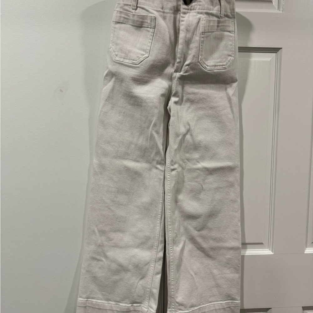 Pilcro Women's Cream Boot Cut Jeans
